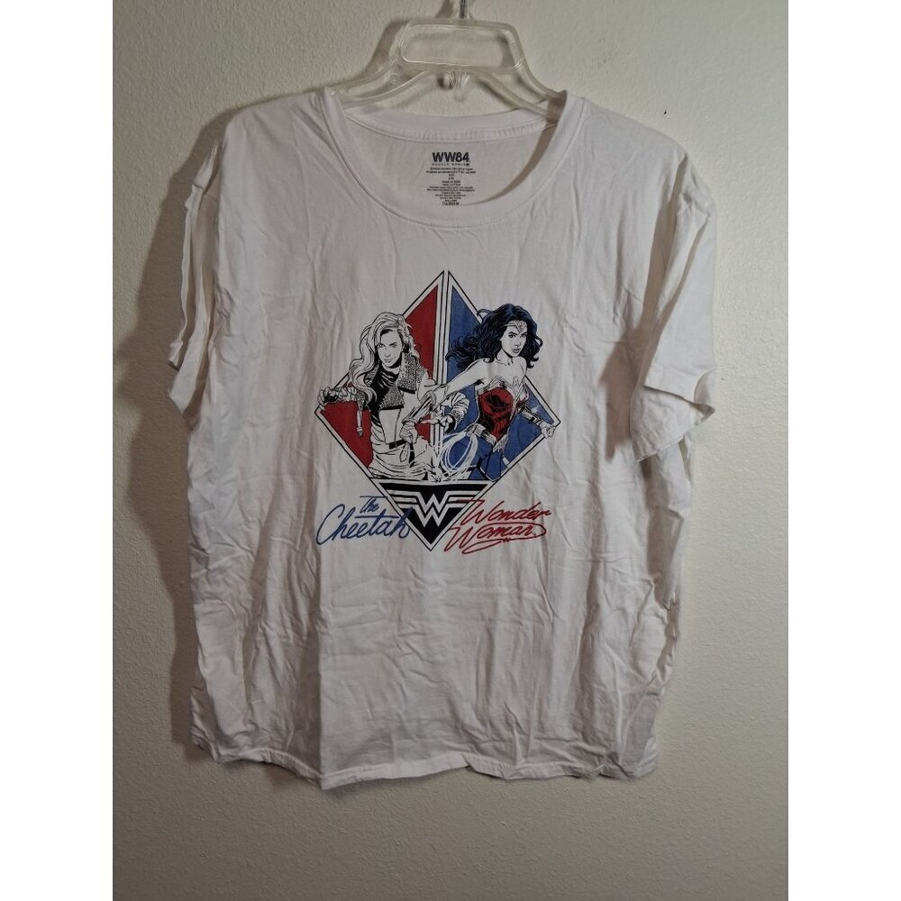 NWOT Wonder Woman 1984 Retro Short Sleeve T-Shirt Cheetah Girl Y2K Casual Sz XXL